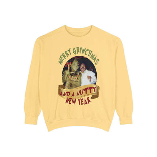 Merry Grinchmas & A Nutty New Year Holiday Crew Neck Sweatshirt :-)