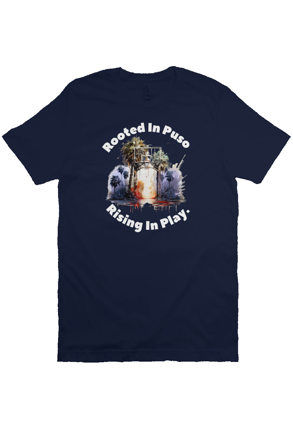 "Rooted in Puso, Rising in Play" Tee | Navy