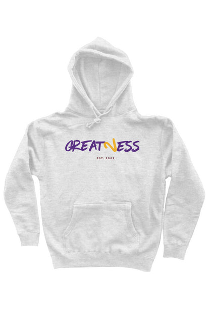 "GreatNess" Heavyweight Hoodie | Light Gray