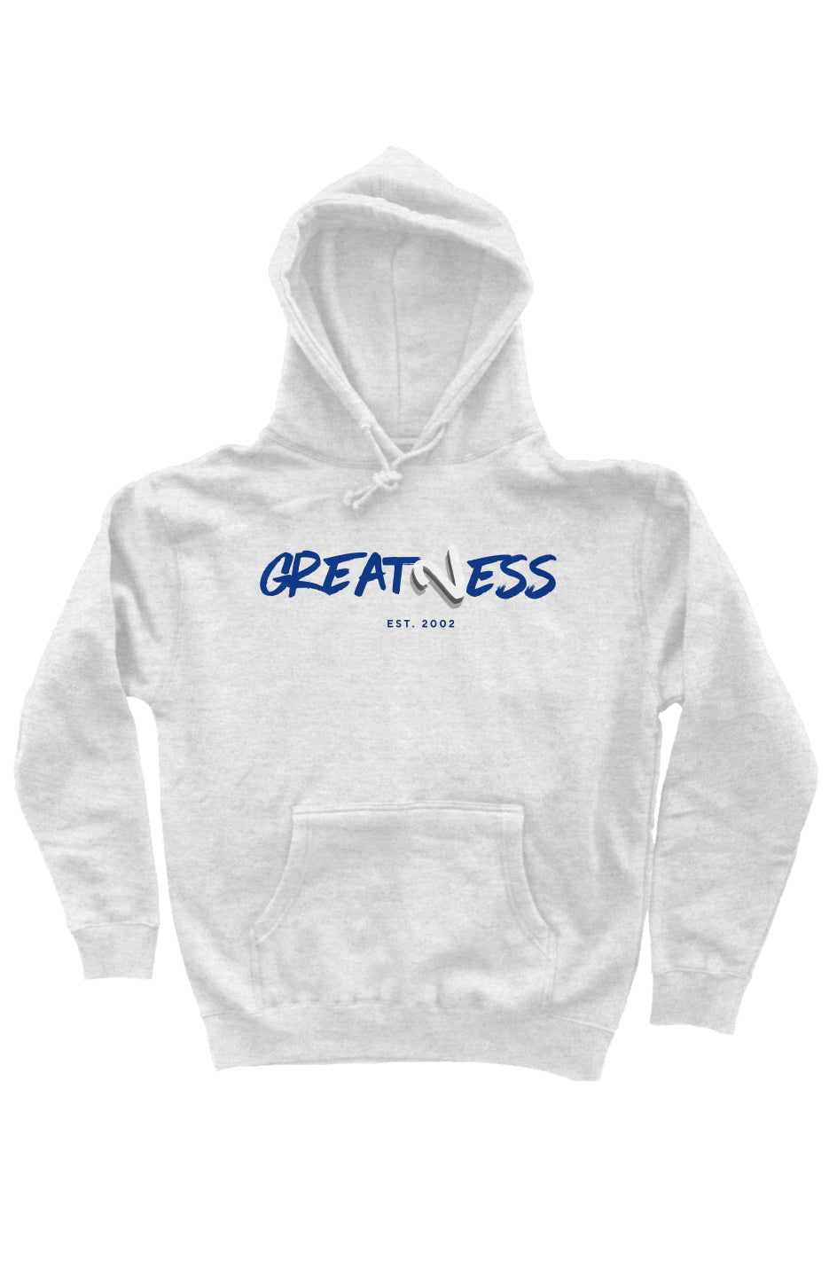 "GreatNess" Heavyweight Hoodie Dukie Blue