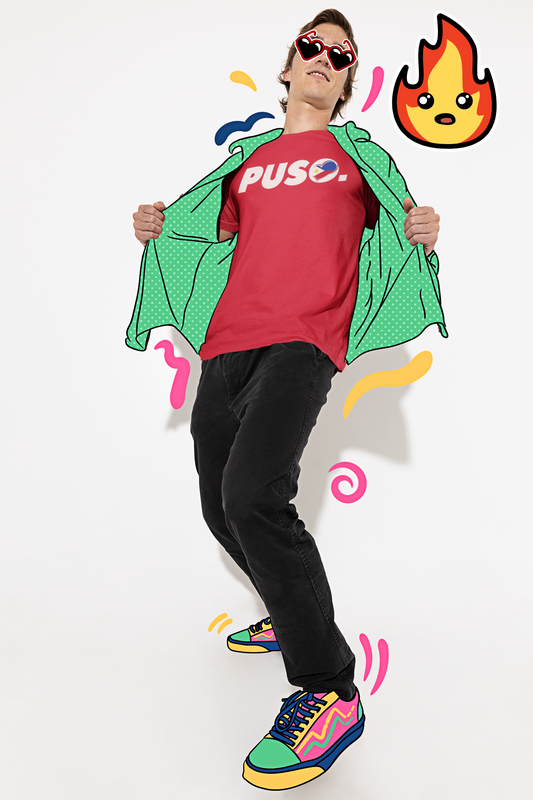 PUSO Word Heart Logo Tee